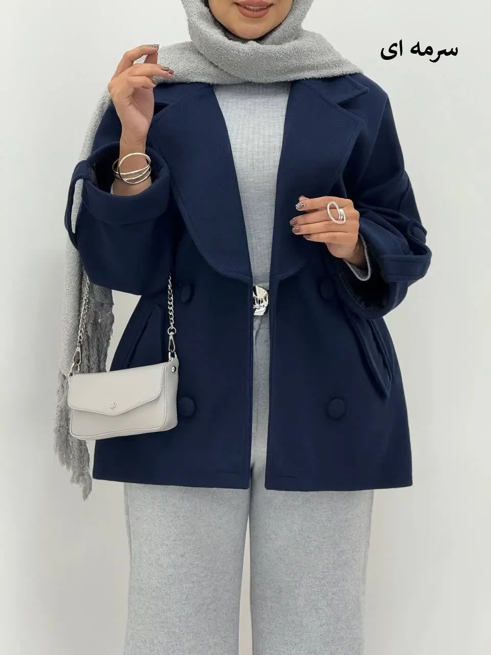 3806-پالتو آستردار آهو